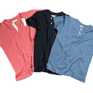 Abercrombie Kids Knit Tees LOT OF 3 Boys Size 15/16‎ Relaxed Fit 100% Cotton